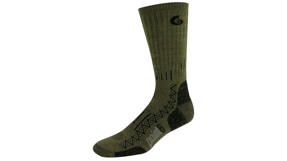 Point 6 Hiking Tech Medium Crew - Mens - Taupe M