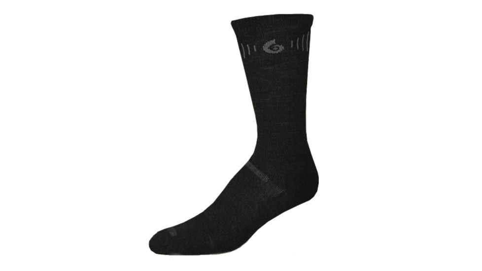 Point 6 Hiking Tech Ultra Light Crew - Mens-Black-Medium