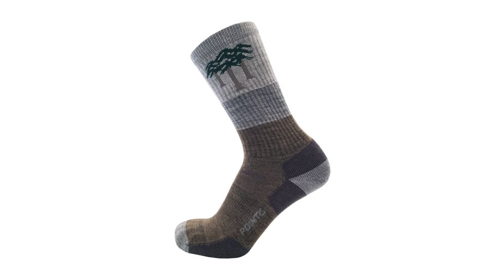 Point 6 NFF Hiking Blast Light Crew Men's Socks, Earth, Medium 2007-320-06