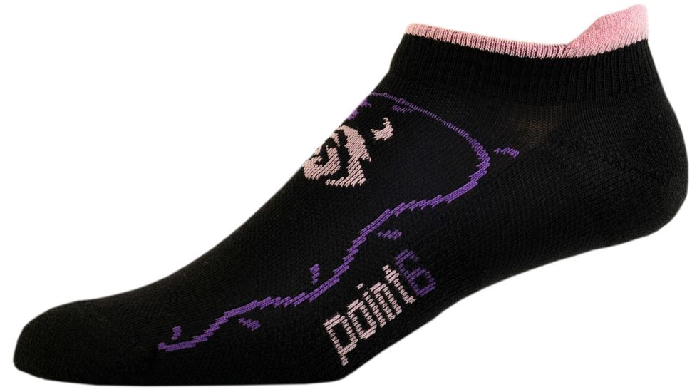 Point 6 Rose Extra Light Micro Sock - Womens-Natural/Navy-Large