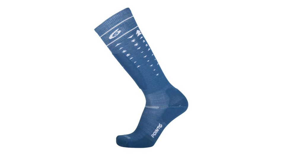 Point 6 Ski/Arrow Light OTC  Men's Socks, Deep Teal, Large 2430-252-07