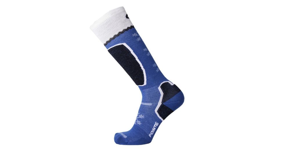 Point 6 Ski Pro/Frost Light OTC Men's Socks, Deep Teal, Large 1417-252-07