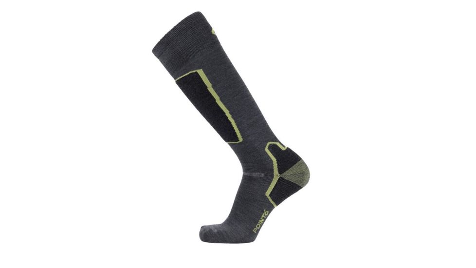 Point 6 Ski Pro Light OTC Men's Socks, Gray, Large 2414-200-07