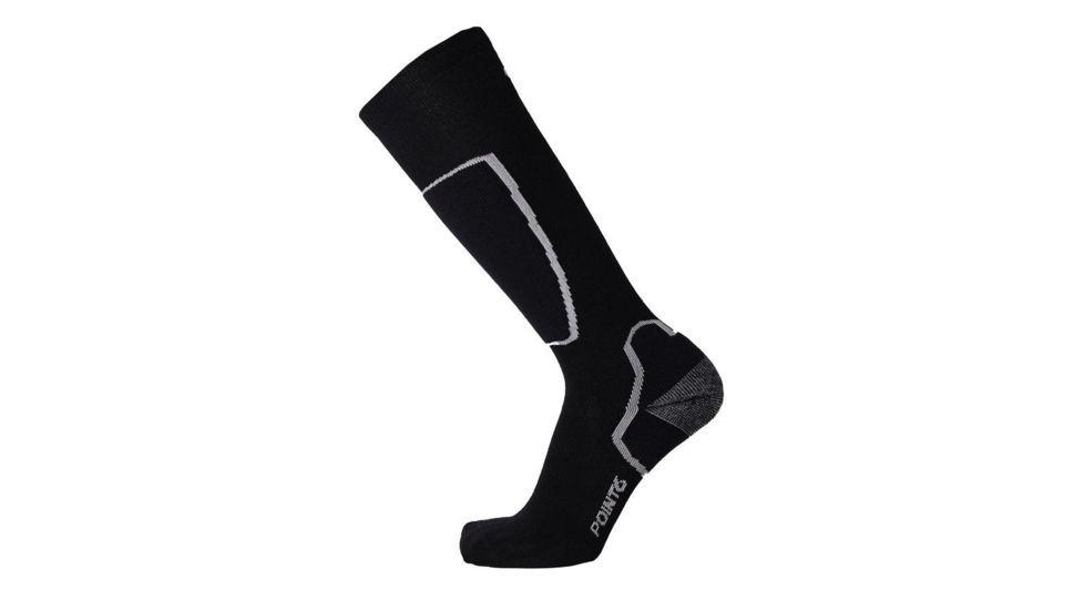 Point 6 Ski Pro Light OTC Men's Socks, Black, Medium 2414-204-06