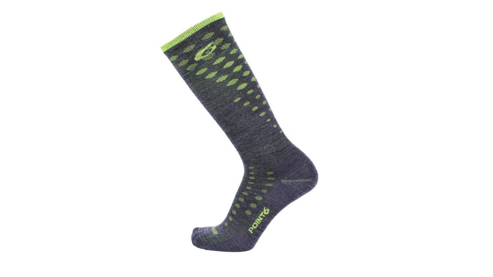 Point 6 Ski Ultra Light Fade OTC Men's Socks, Gray, Medium 1409-200-06