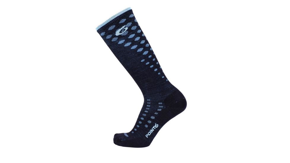 Point 6 Ski Ultra Light Fade OTC Men's Socks, Black, Small 1409-204-05