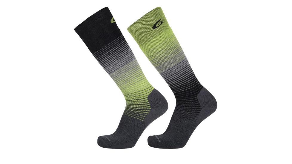 Point 6 Snowboard Rise Medium OTC  Men's Socks, Black, Large 2614-270-07
