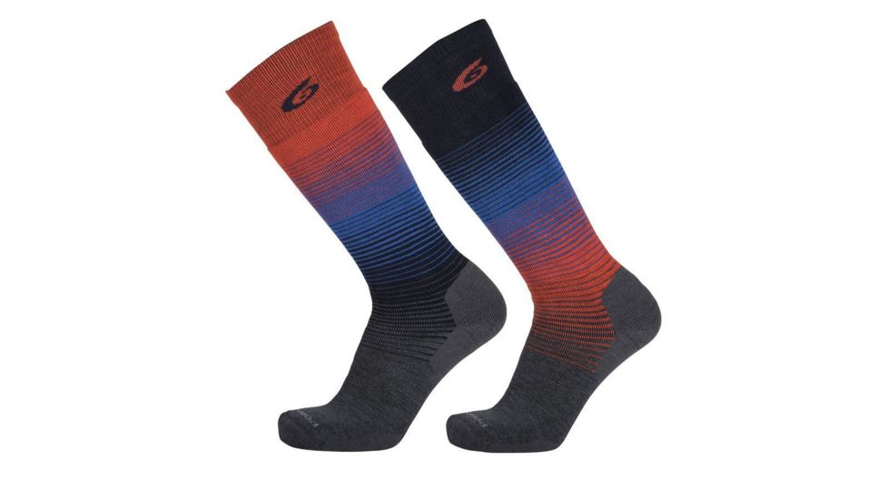 Point 6 Snowboard Rise Medium OTC  Men's Socks, Gray, Medium 2614-280-06