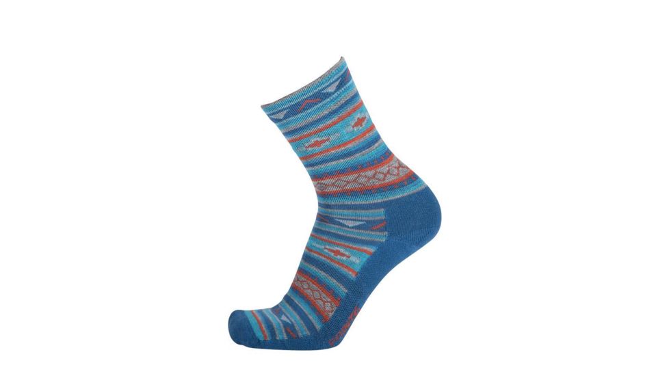 Point 6 Taos Extra Light 3/4 Crew Women's Sock, Deep Teal, Large 2872-252-07