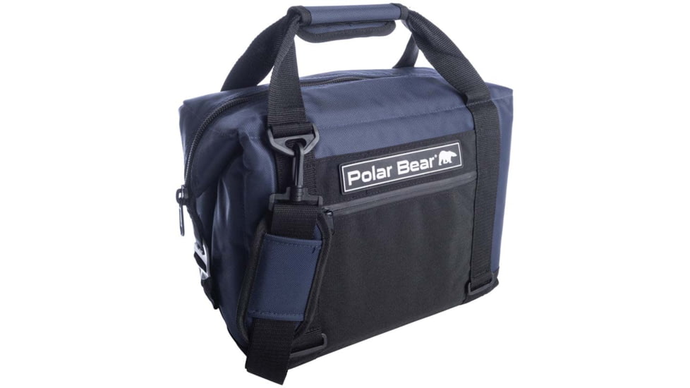 Polar Bear Coolers 12 Pack Original Nylon Soft Cooler, 14x7x12 inch, Navy, One Size, PB121
