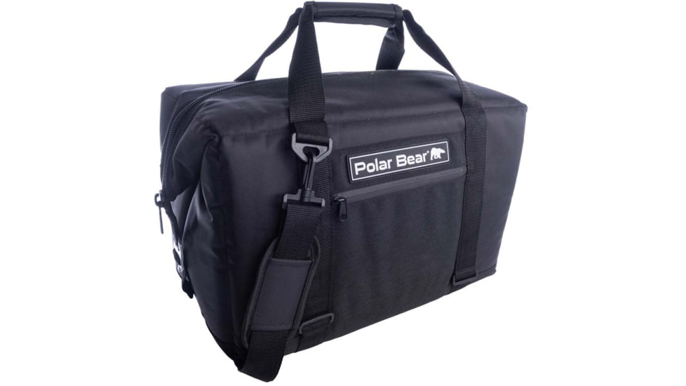 Polar Bear Coolers 24 Pack Original Nylon Soft Side Cooler, 10x18x12 inch, Black, One Size, PB240