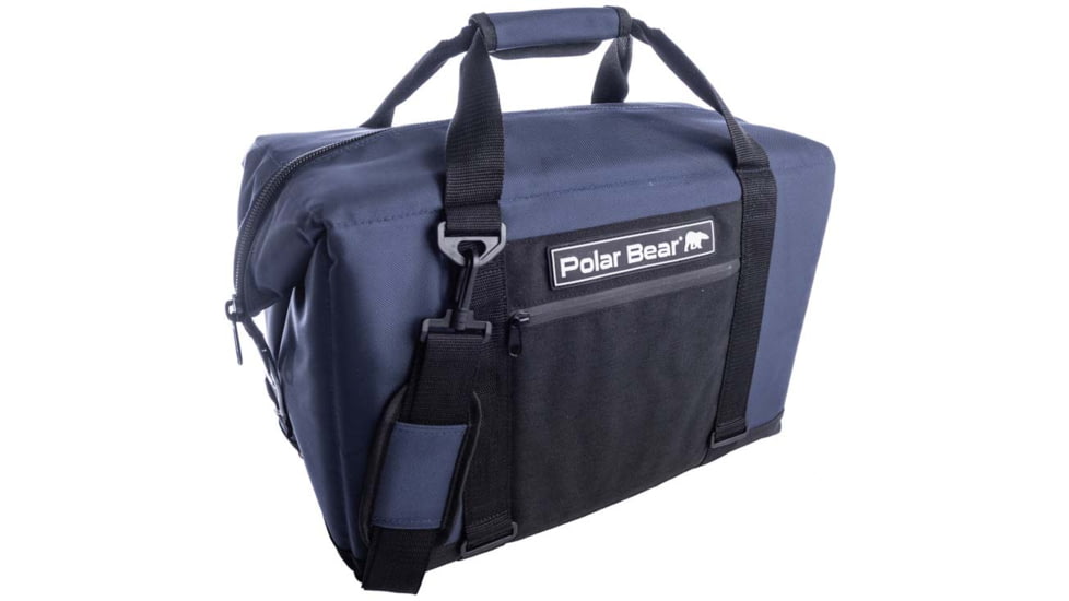 Polar Bear Coolers 24 Pack Original Nylon Soft Side Cooler, 10x18x12 inch, Navy, One Size, PB241