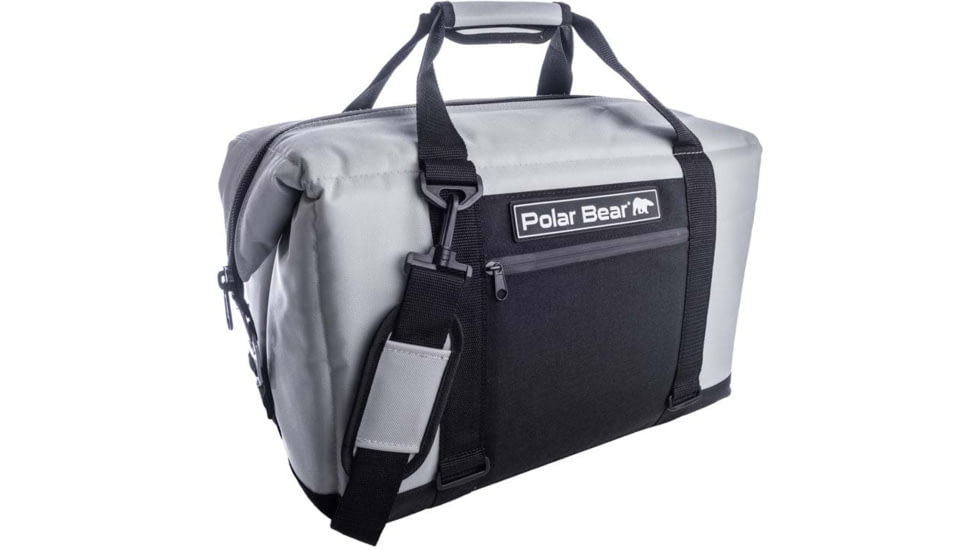 Polar Bear Coolers 24 Pack Original Nylon Soft Side Cooler, 10x18x12 inch, Silver, One Size, PB247