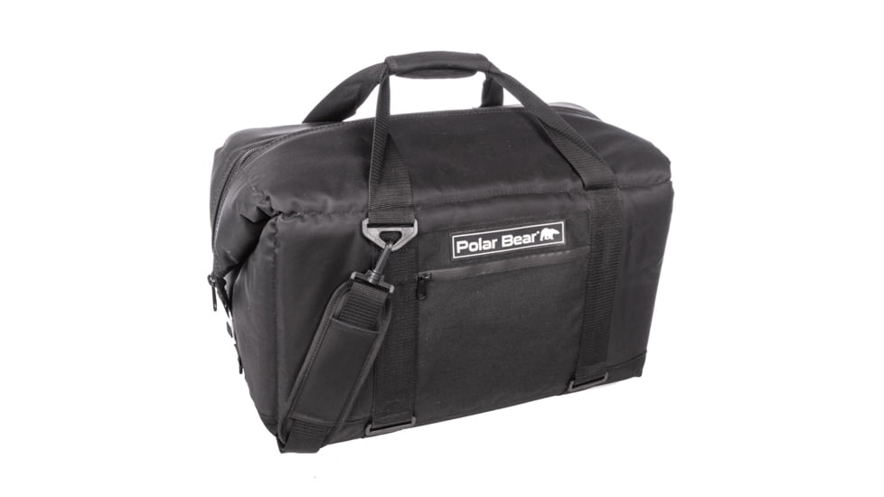 Polar Bear Coolers 48 Pack Original Nylon Soft Cooler, Black, PB480