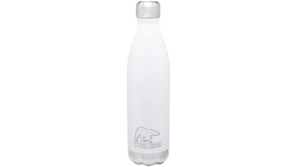 Polar Bear Coolers Urban Canteen 17oz Water Bottle, White, 0.5 liters, PBUCW