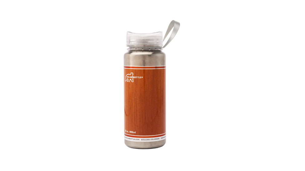 Polar Bottle Half Twist Stainless Steel Bottle-28 oz-Wood Grain