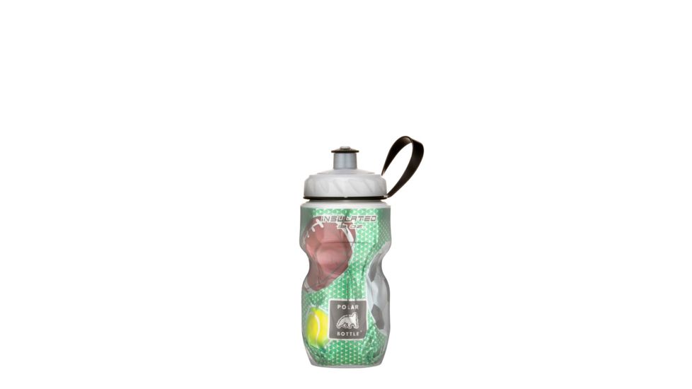 Polar Bottle Insulated Water Bottle, 12oz, Play Ball!, POL-IB12GRPB