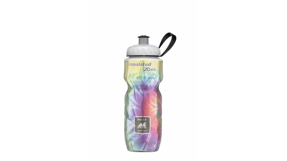 Polar Bottle Insulated Water Bottle, 20oz, Tie-Dye Rainbow, POL-IB20TDRB