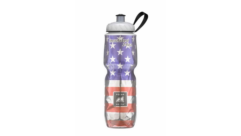 Polar Bottle Insulated Water Bottle, 24oz, Stars &amp; Stripes, POL-IB24GRSANDS