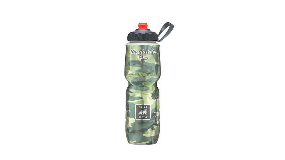 Polar Bottle Insulated Water Bottle, 24oz, ZipStream Camo, POL-IB24GRCAM-ZIP