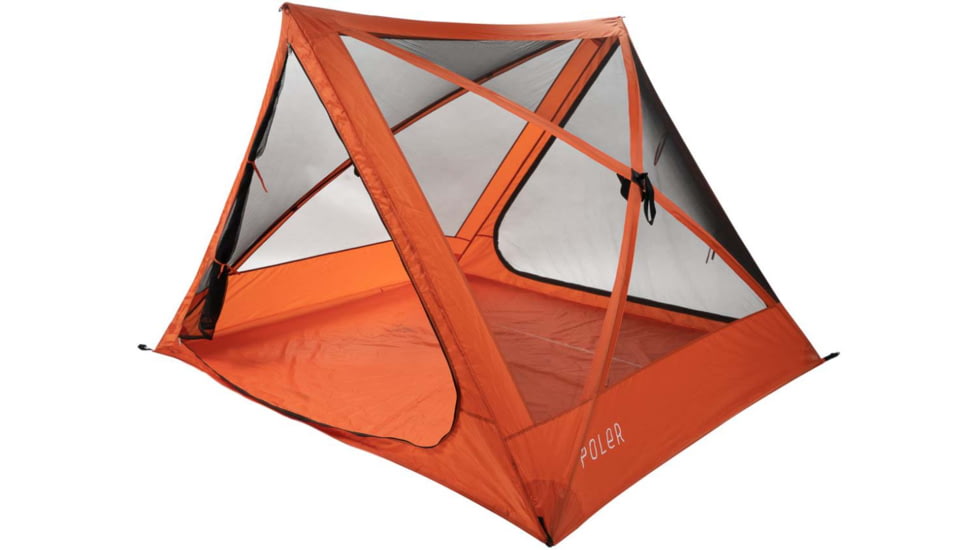 Poler 4 Person Tent, Orange, 221EQU5203-Orange-O/S