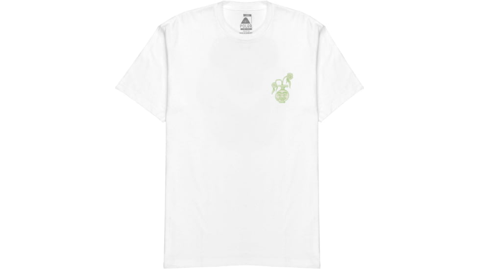 Poler CF X Flower Time T-Shirt, 2XL, White, 212CLU2007-White-XXL