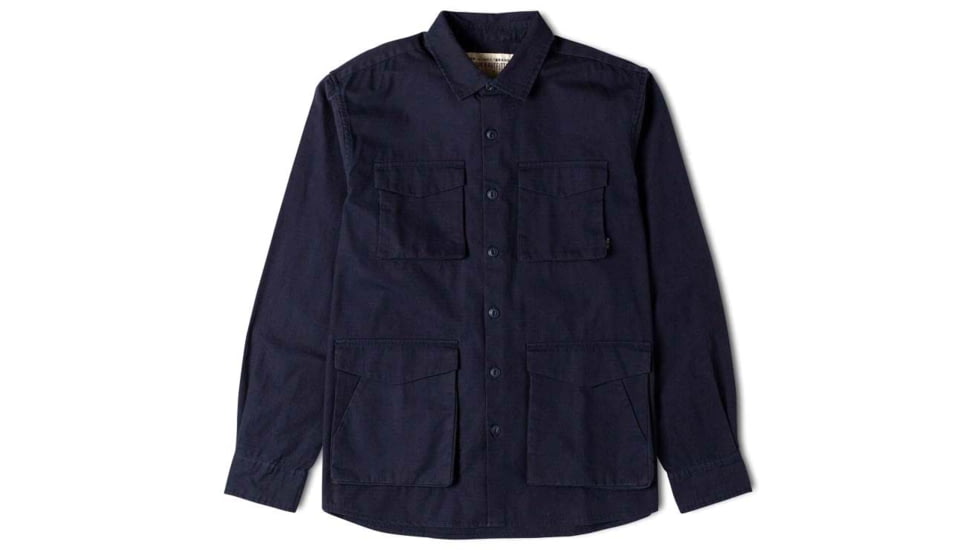 Poler Cypress Military Shirt, Large, Navy, 21310005-Navy-L
