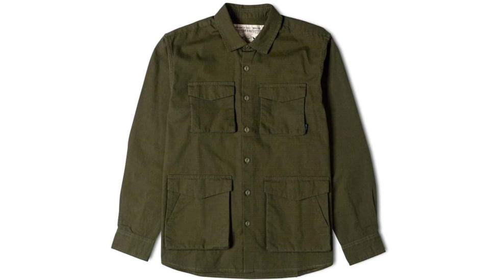 Poler Cypress Military Shirt, Medium, Olive, 21310005-Olive-M