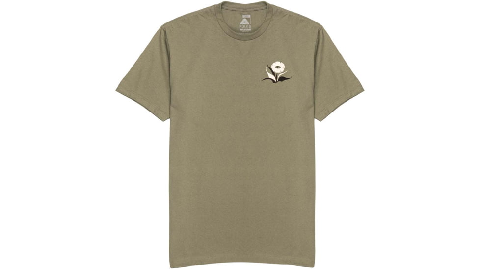 Poler Floral Vibes T-Shirt, Medium, Military Green, 221APM2007-MILITARY GREEN-M