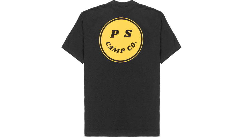 Poler Happy Camper T-Shirt, Small, Black, 212APM2006-Black-S