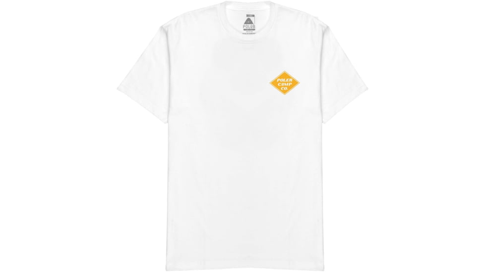 Poler Happy Camper T-Shirt, Small, White, 212APM2006-White-S