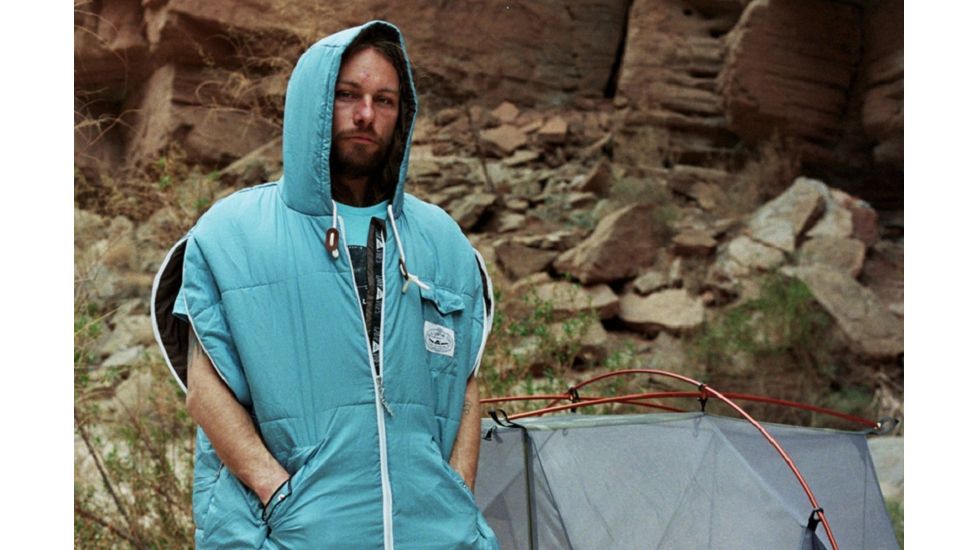 Poler Napsack 50 Wearable Sleeping Bag Synthetic-Blue-Large