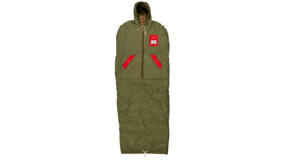 Poler Napsack 50 Wearable Sleeping Bag Synthetic-Burnt Olive-Large