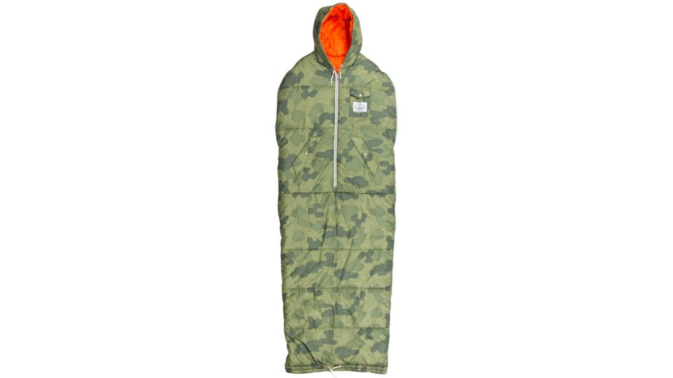 Poler Napsack 50 Wearable Sleeping Bag Synthetic-Green Camo-Extra Large