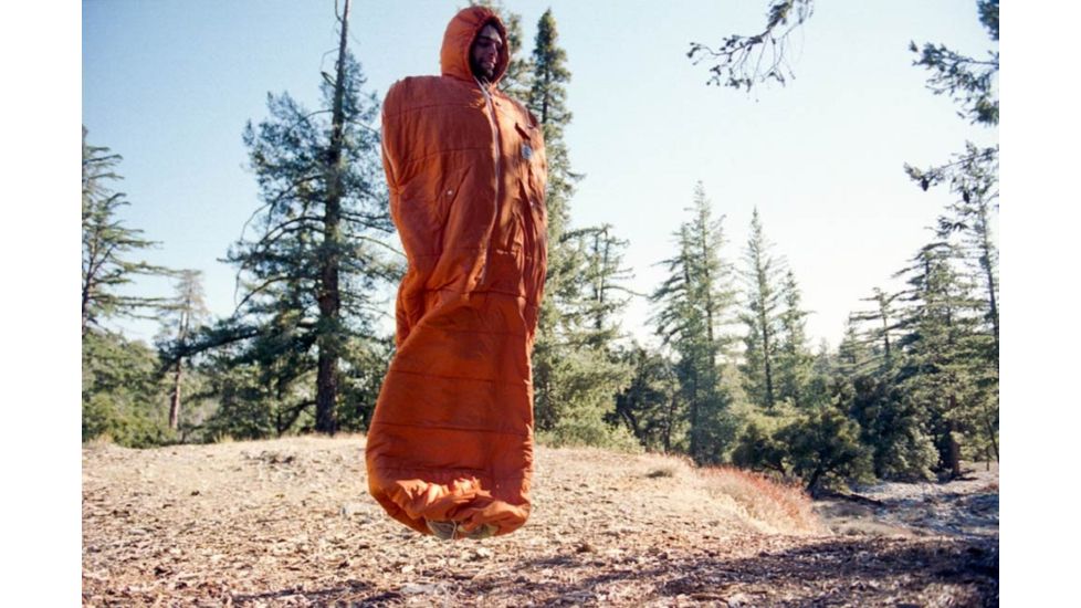 Poler Napsack 50 Wearable Sleeping Bag Synthetic-Orange-Medium