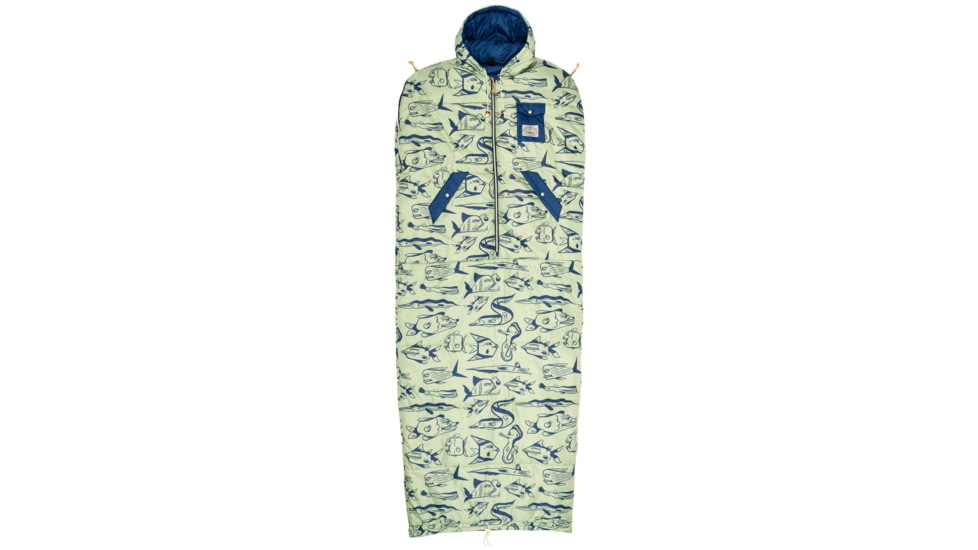 Poler Napsack, Blue Cucumber Fish, Extra Large, 212ACU5501-BCuFish-XL