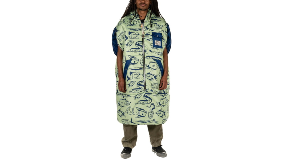 Poler Napsack, Blue Cucumber Fish, Extra Large, 212ACU5501-BCuFish-XL