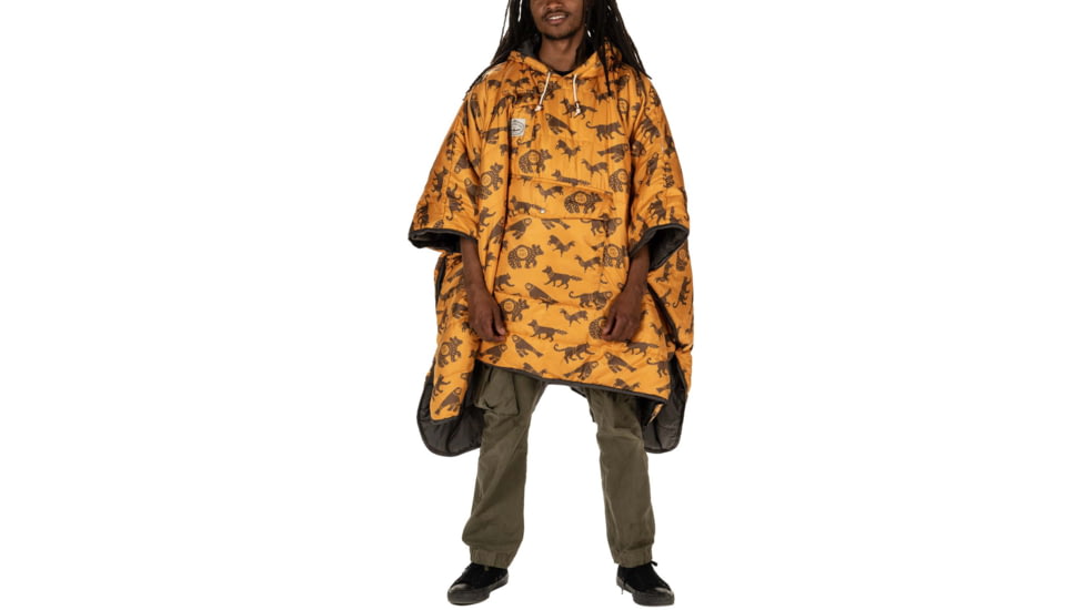 Poler Poncho, Black Ginger Critter, One Size, 212ACU5601-BLGCRITTER-O/S