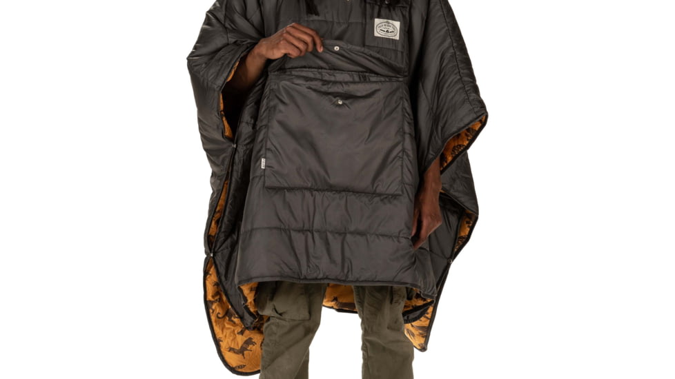 Poler Poncho, Black Ginger Critter, One Size, 212ACU5601-BLGCRITTER-O/S