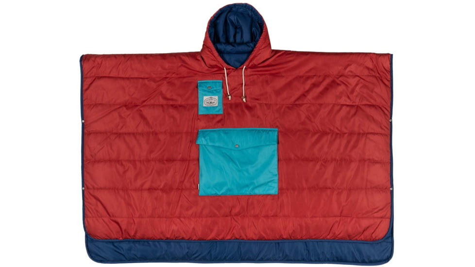 Poler Poncho, Blueberry/Cherry, One Size, 214ACU5601-BlCherry-O/S