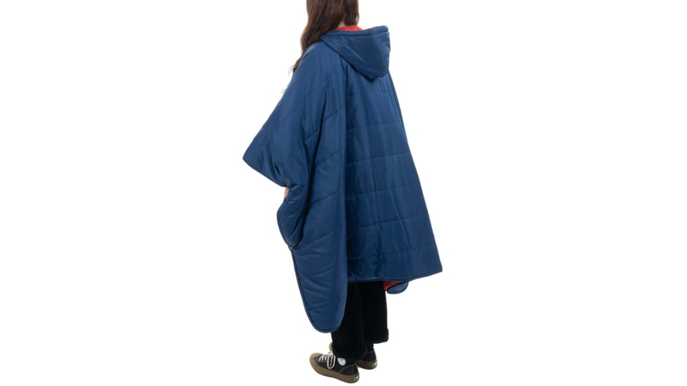 Poler Poncho, Blueberry/Cherry, One Size, 214ACU5601-BlCherry-O/S