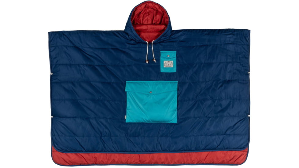 Poler Poncho, Blueberry/Cherry, One Size, 214ACU5601-BlCherry-O/S