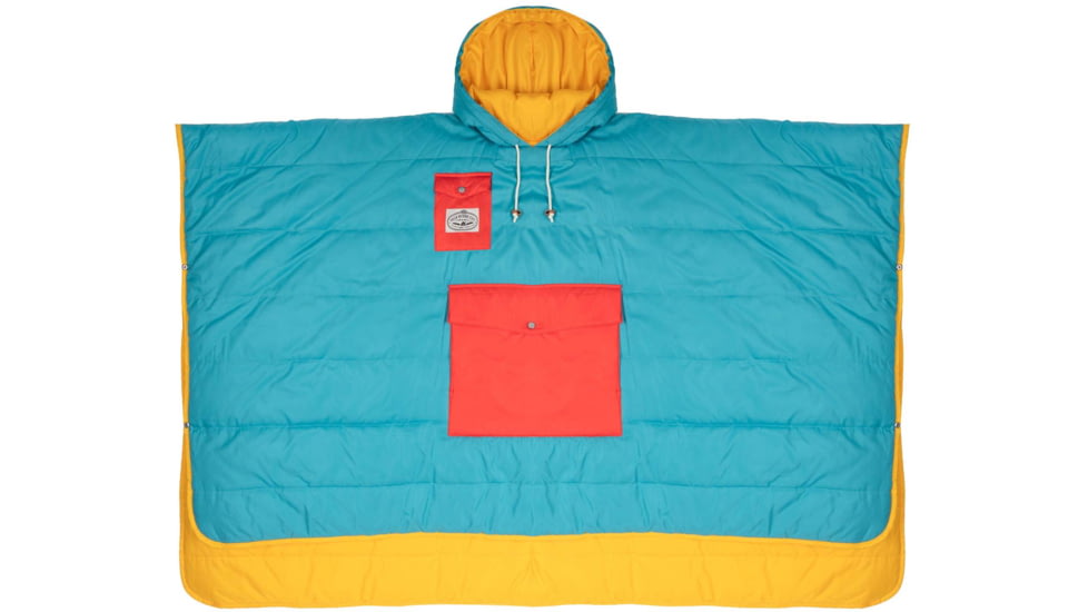 Poler Poncho, Goldenrod/Bluepine, One Size, 214ACU5601-GBluepine-O/S