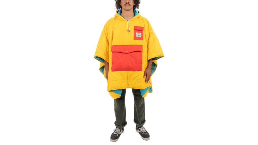 Poler Poncho, Goldenrod/Bluepine, One Size, 214ACU5601-GBluepine-O/S