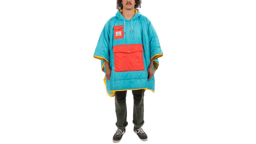 Poler Poncho, Goldenrod/Bluepine, One Size, 214ACU5601-GBluepine-O/S