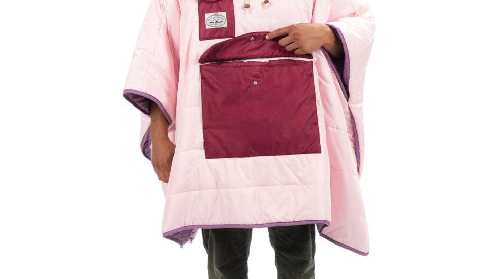 Poler Poncho, Purple Haze/Dusty Rose, One Size, 214ACU5601-PurplDRose-O/S