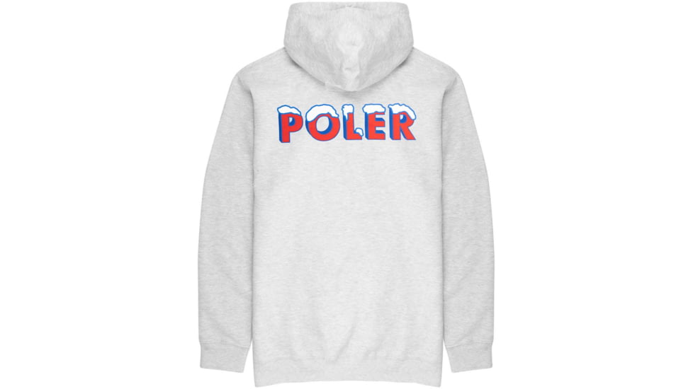 Poler Pop Hoodie, Extra Large, Grey Heather, 223APM2602-Grey Heather-XL