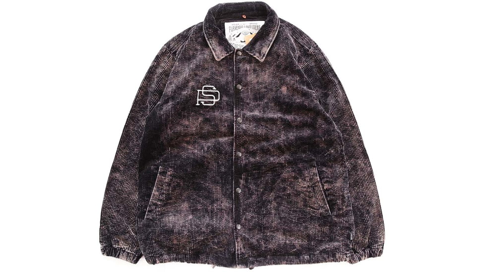 Poler Ps Bleach Corduroy Coach Jacket, Large, Black, 55200344-Black-L