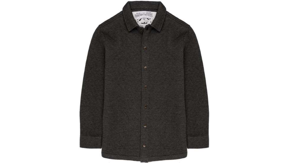 Poler Quincy Shacket, Large, Heather Metal, 211APM3601-Heather Metal-L