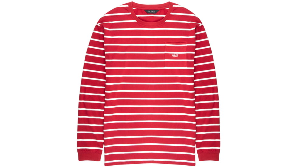 Poler Rufus Knit Long Sleeve Shirt, Large, Maroon, 214APM3501-Maroon-L